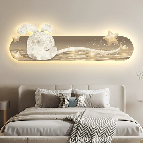 Кремовый декор для кровати, светодиодное атмосферное звездное небо