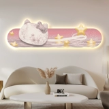 Укроватное украшение крема в спальне, висящая покраска, покраска лунный свет звездный воздух