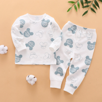 Baby underwear set cotton children 0-3 months 1 year old baby autumn clothes autumn trousers newborn clothes spring and autumn children