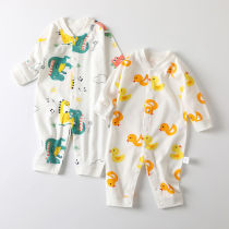 Baby conjoined clothes cotton spring and autumn winter underwear newborn ha clothes climbing clothes long sleeve pajamas men and women Baby cute