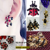 2020 new Xinrui Amashiy bee earrings earrings jewelry short ladybug ear clip female