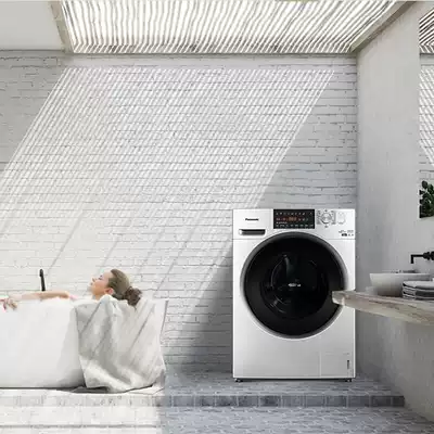 Flagship new product XQG100 Panasonic drum frequency conversion automatic washing machine large capacity 10 kg upgrade silver