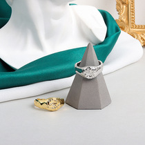 Korean version of spotted ring ins2021 new minimalist irregular opening ring female Joker ring