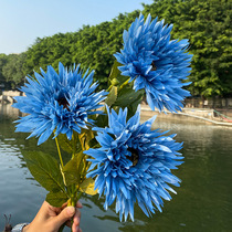 Simulation Flowers Sun Flowers Wild Chrysanthemum Autumn Chrysanthemum Flowers Living-room Table Floral Family Residence Decoration Furnishing Autumn Chrysanthemum Wedding Celebration Flower