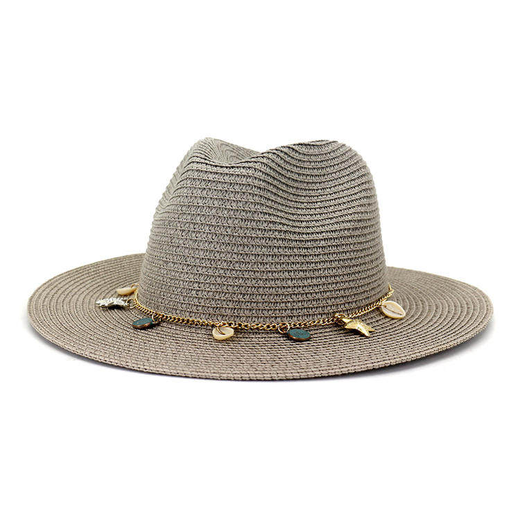 Male Lady outdoor beach sun protection Beach Hat sun hat spring summer English style jazz straw hat CMDJS240