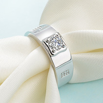 wish hot sell exploits men ornament diamond opening ring silver plated fashion pop wedding ring jewellery