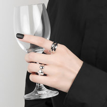 Korean version of ins design sense irregular opening ring female fashion personality wild advanced student ring