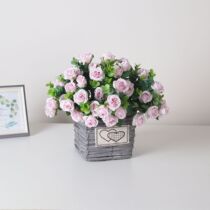 Foreign trade new cargo source Yugali emulation green-planted rose bouquet of small and small rose wedding decorations