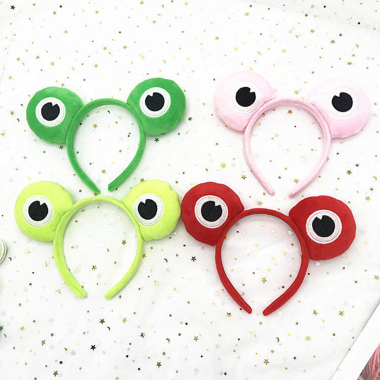Halloween Makeup Prom Hair Stirrups Sale Cute Frogs Eyes Animal Head Stirrup New Headwear Performance Props