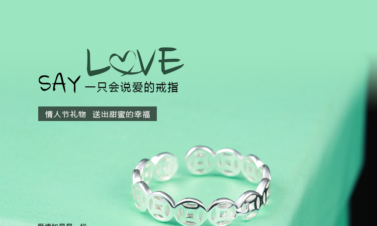 S925 sterling bạc retro đơn giản phụ kiện Nhật Bản và Hàn Quốc đôi quà tặng cho nam giới và phụ nữ vào cuối của nhẫn nhẫn ngón trỏ nhẫn nhẫn nam pnj