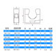 나일론 골판지 파이프 브래킷 고정 버클 플라스틱 골판지 파이프 카드 홀더 고정 파이프 클램프 스트레이트 플러그 커넥터 90 직각 팔꿈치