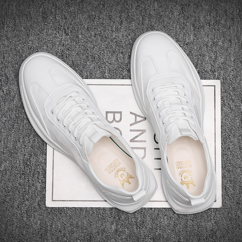 Trendy Little White Shoe Men 2022 Spring Summer New Korean version 100 Lap Men Shoes Breathable Comfort Wear and wear casual board shoes