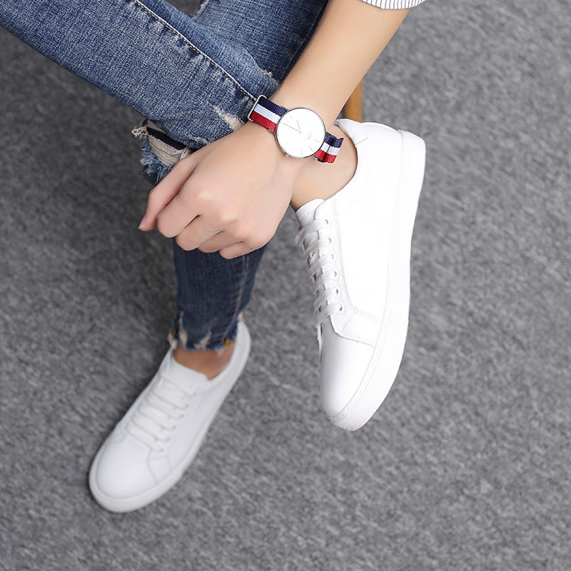 Small White Shoes Men 100 hitch 2022 Spring Summer breathable Sports genuine leather Korean version Trend casual Inner heightening plate Shoe gush