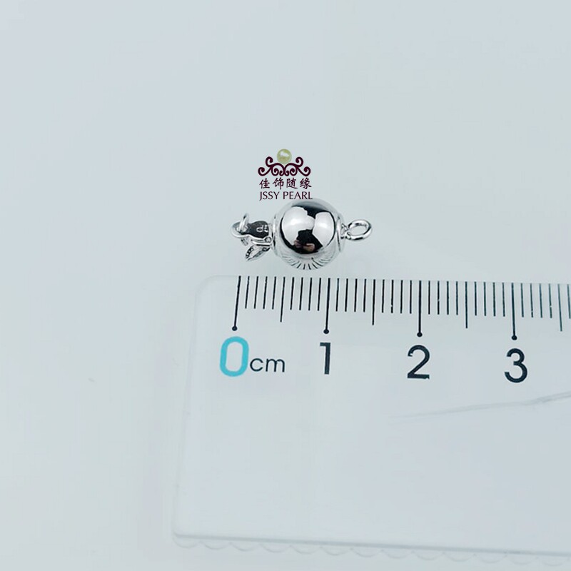 Natural Freshwater Pearl Necklace Diy Copper Silver-gilt emerald belt head