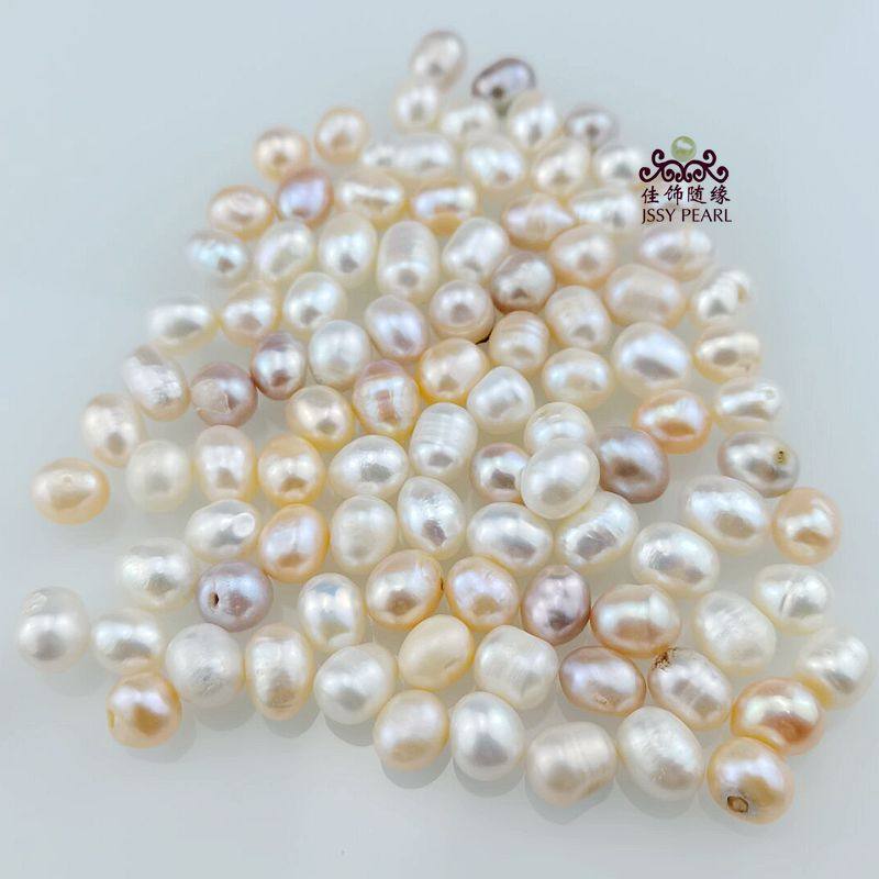 8-10mm natural freshwater pearl fish tank rigging without hole-grain bulk pearl by grain