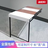 Устровавший настенный дуб 80 см. Складной столик многофункциональный обеденный стол на стене домохозяйство маленькая квартира твердое дерево балкон кухня гостиная