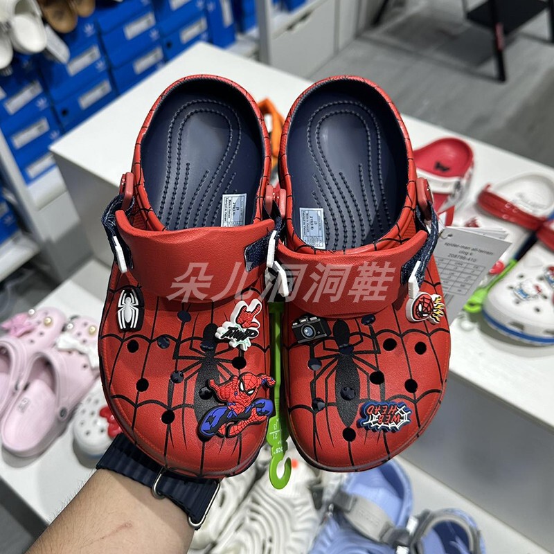 Spider-Man Marvel Adult Clogs Eva Beach Shoes River Shoes Slip-On Sandals Slippers