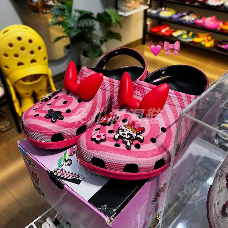 The Powerpuff Girls Parent-Child Clogs Sandals Beach Shoes Slip-On Sandals