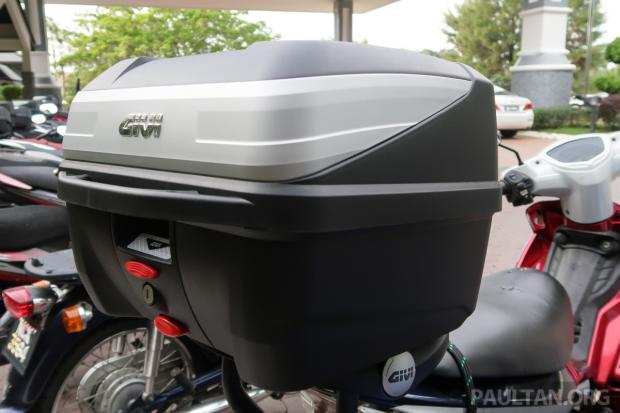 Knight net givi xe tay ga hộp đuôi xe máy B32N PCX150 NMAX155 lưới đuôi thông minh - Xe gắn máy phía sau hộp hộp để đồ xe máy