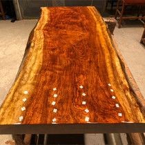 Size: 153-61-7 7 Bflower large board solid wood log red wood natural side tea table furniture desk painting case