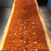 Size: 245 * 110-114 * 11 5GY-88888 Bflower large board solid wood log red wood natural side tea table