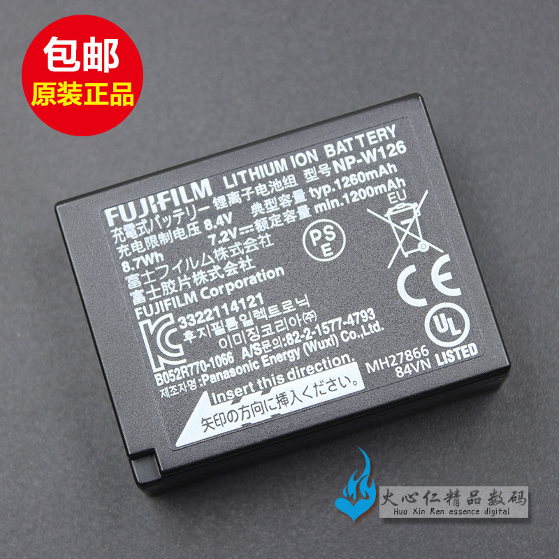 Original Fujifilm XT200 X-T30 T10 A5 A7 A2 PRO2 X100V 100F NP-W126 battery