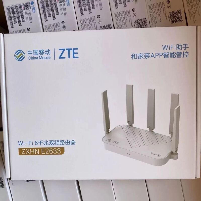 Zte E2633 Mobile Version Wifi6 Router 3000m Gigabit Dual-Band 5g Supports Mesh Networking for Home Use
