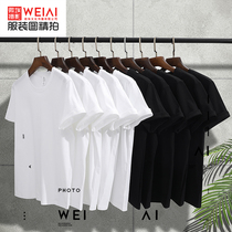 Guangzhou Weiai clothing shooting short-sleeved flat mens sweatshirt flat shooting white background T-shirt flat shooting