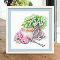 2021 New Cross stitch line embroidery small pieces Fresh restaurant small hand embroidered bedroom home simple modern