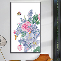 Cross stitch 2021 New thread embroidery simple modern butterfly love flower living room dining room porch flower hand embroidery