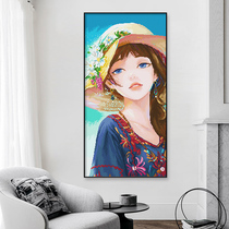 Cross stitch 2021 New thread embroidery simple modern girl bedroom room summer style hand embroidered figure