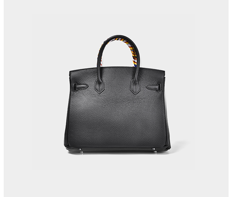 Handbag - Leather Birkina Bag Togo - Silver finishes