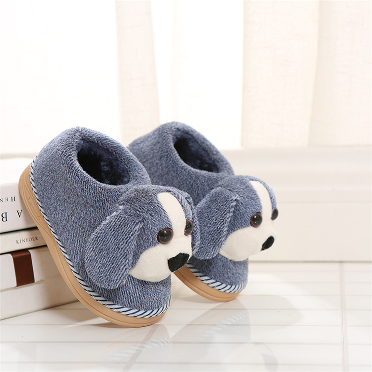 Chaussons enfants en suède pour hiver - semelle caoutchouc - Ref 1031076 Image 23