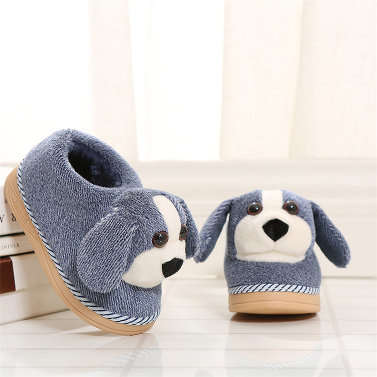 Chaussons enfants en suède pour hiver - semelle caoutchouc - Ref 1031076 Image 24