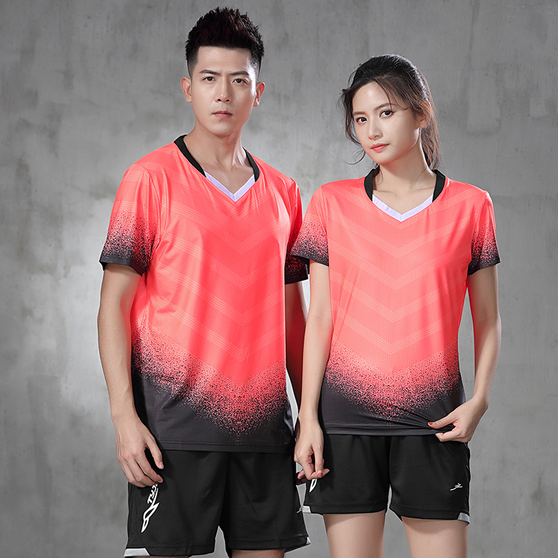 Summer Sports Package Air Volleyball Clothes Men and Women Breakfast Short Sleeve Tennis Competition Training Team