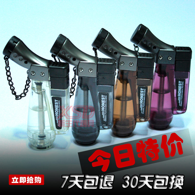 100 Honest Windproof Straight lighter Lighter Incense point Mosquito Incense Point Smoking Point Cigar Creative Lighter Flame Lighter