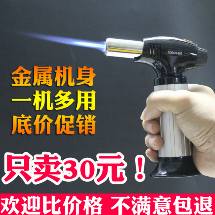 Portable torch lighter Outdoor barbecue charcoal igniter Kitchen sushi baking spitfire High temperature spray gun