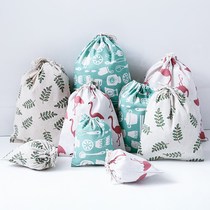 Cotton Linen Draw Rope Cashier Bag Clothing Finishing Bag Travel Business Trip Shoes Bouquet Pocket Debris Lingerie Bags