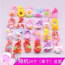 2019 hair accessories leather ring head rope little girl hair card tie for childrens floral headdress accessories batch girl rubber band tie