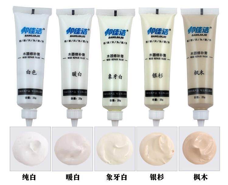 Composite repair paste liquid repair paste solid wood cracking paste damaged wardrobe plank white paint nail eye seam repair paint filling