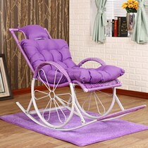 Rocking chair reclining chair rocking chair happy chair elderly chair lazy chair leisure balcony nap chair rattan chair rocking chair chair