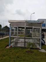 Stainless steel aluminum alloy outdoor policing kiosk cell or community charge value class room security kiosk mobile sentry pavilion