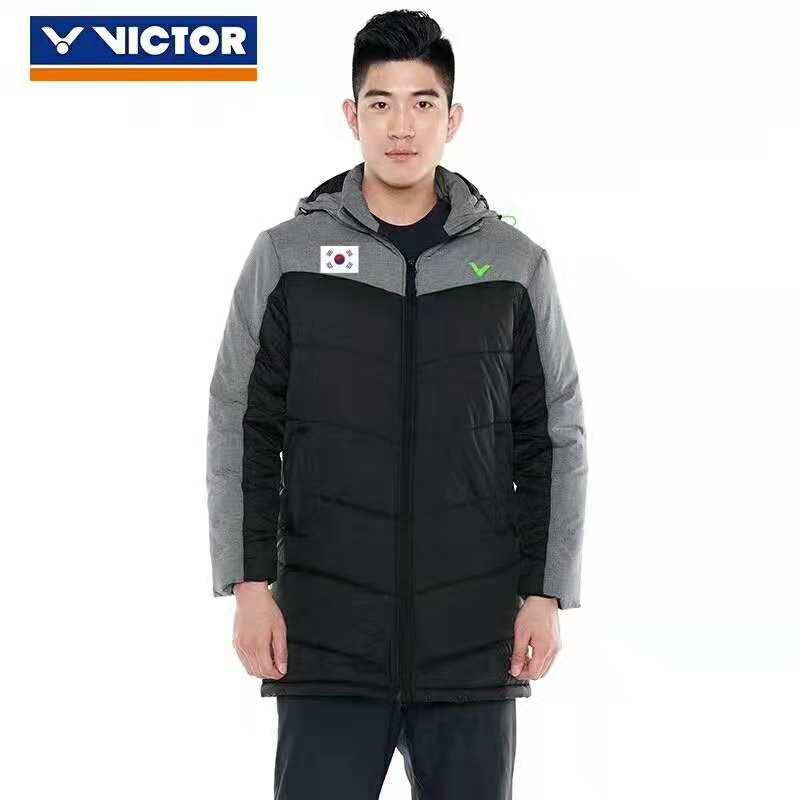 VICTOR Weike more than 2018 Winter in neutral Casual Triumph with cap laying cotton jacket Large coat 85702