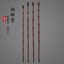 Big lacquer bamboo cane Gaoshi stick literati stick big bamboo knot arhat bamboo light walking stick purple bamboo stick climbing stick to play