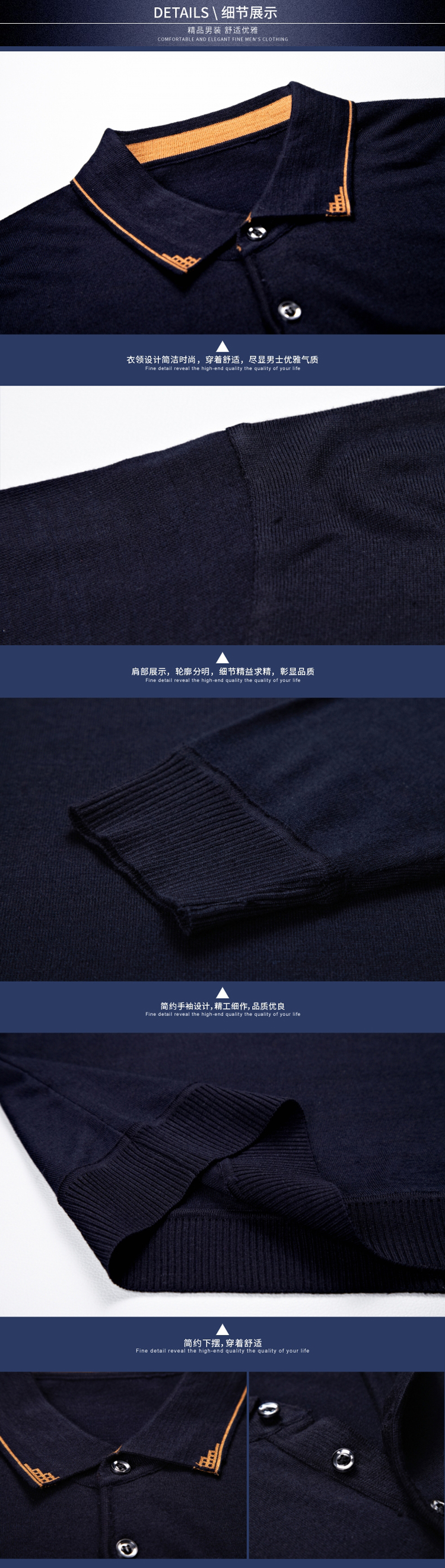 Mùa xuân trung niên nam áo thun dài tay ve áo trung niên cotton đáy áo 40-50 tuổi cha tải quần áo mùa thu bên ngoài mặc áo tay lỡ nam