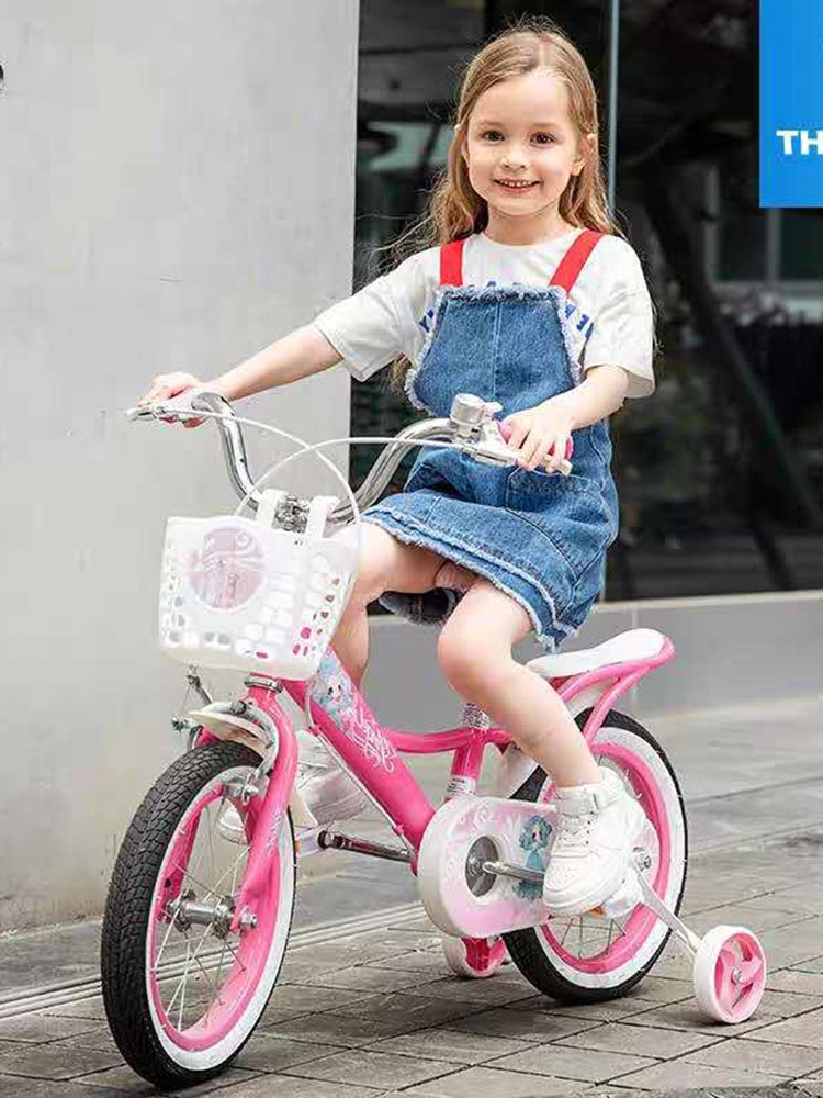Touareg Da children's bicycle Pink Princess section girls pedal bicycle toy stroller mountain bike 12-18 inches