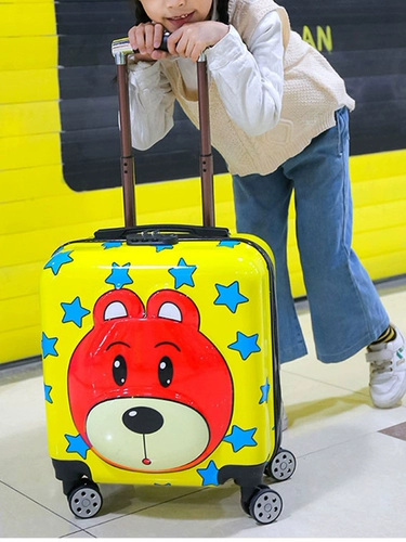 Мультяшный универсальный детский чемодан подходит для мужчин и женщин, 20 дюймов