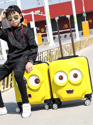 Мультяшный универсальный детский чемодан подходит для мужчин и женщин, 20 дюймов