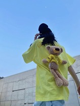 Little Buddha designer 13DeMarzo dress three-dimensional bear loose T-shirt short sleeve printed top women