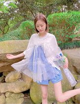 Little Buddha PV last 2021 summer PV2112004010 mesh gauze loose T-shirt skirt children 899
